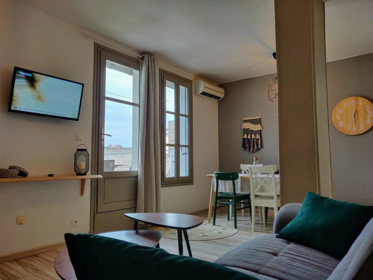 Appartement L'Oliveraie - La Cite Plein Les Yeux Carcassonne Dış mekan fotoğraf